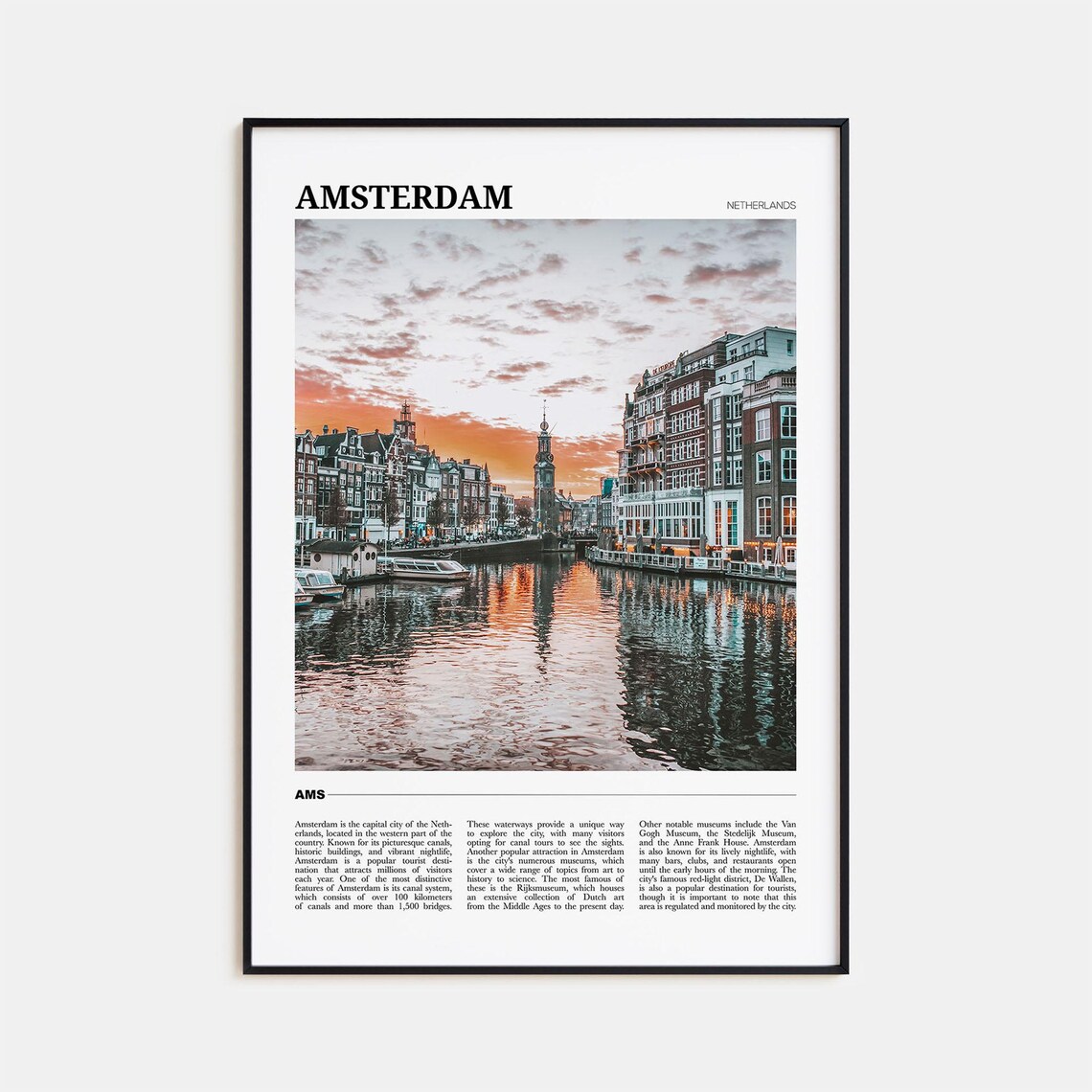 Amsterdam Photo Netherlands Art Print