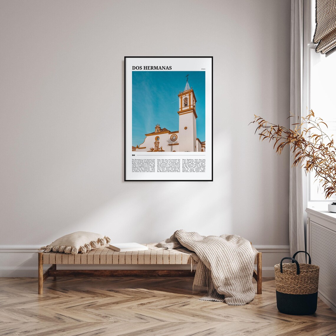 Dos Hermanas Spain Andalusian Church Bell Tower Photo Travel Poster - Image 4