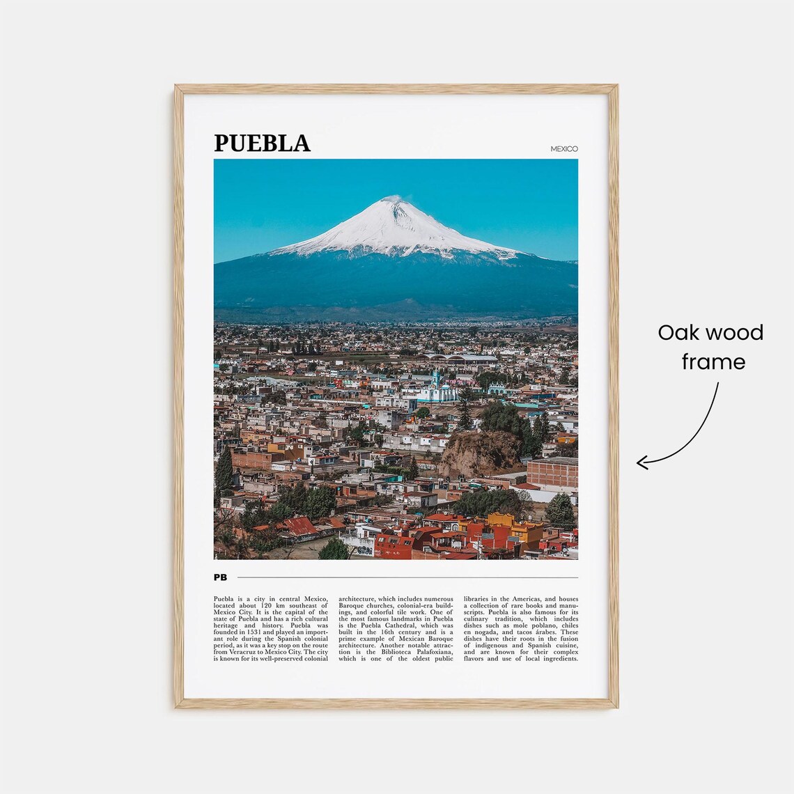 Puebla Travel Poster, Mexico Wall Art Print - Image 3