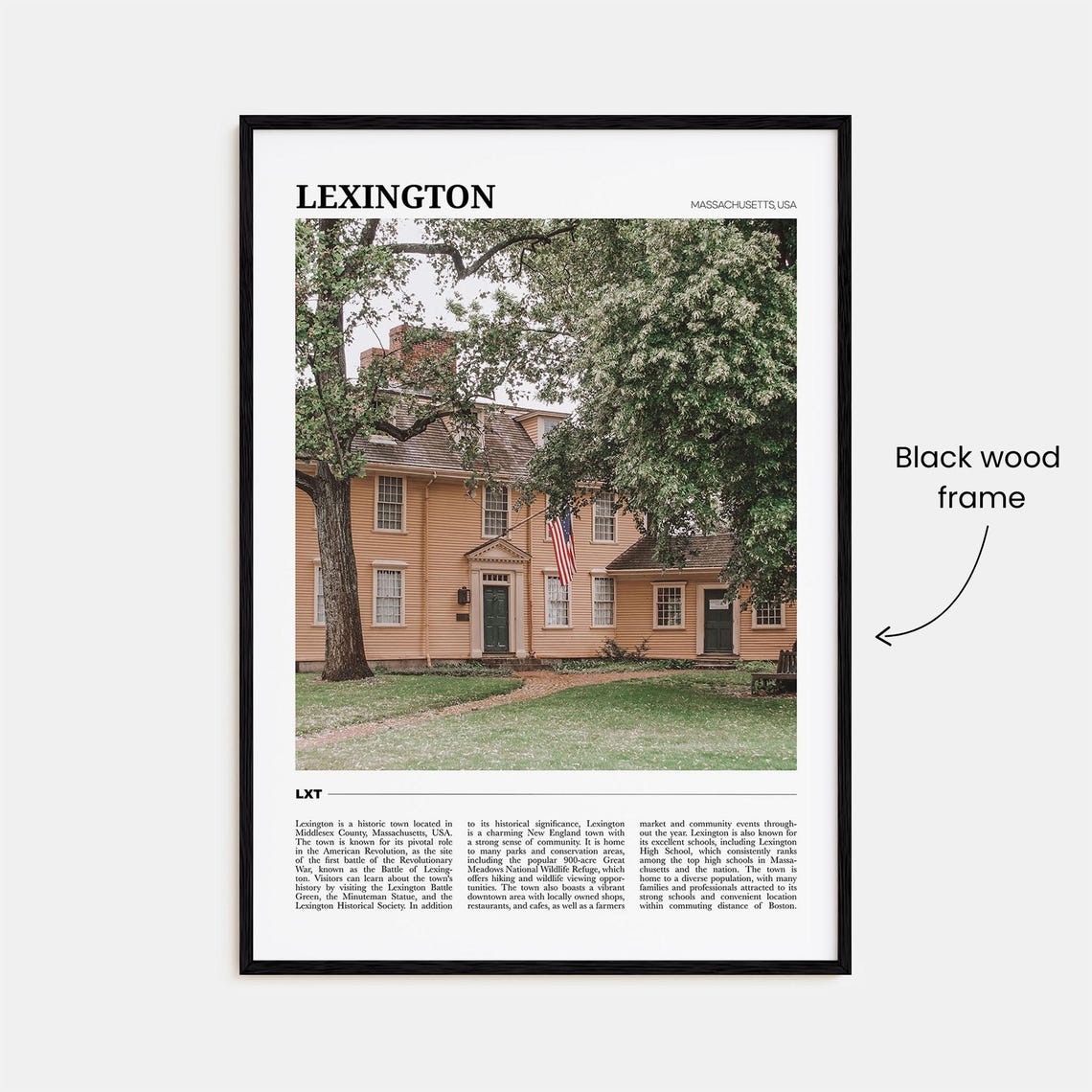 Lexington Travel Poster Massachusetts Lexington Wall Art Lexington Poster Print Lexington Photo Lexington Decor Massachusetts Usa - Image 2