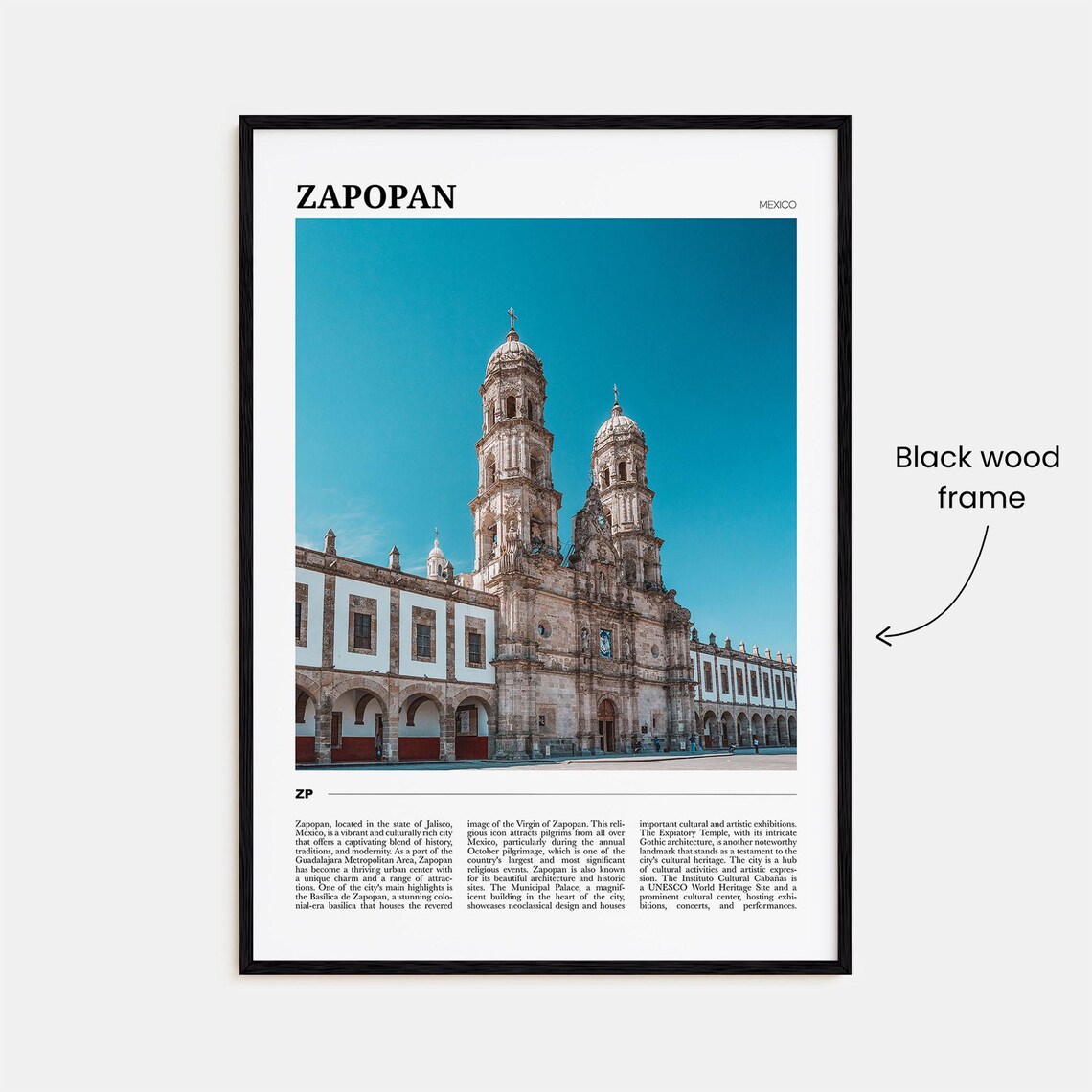 Zapopan Travel Poster Zapopan Wall Art Zapopan Poster Print Zapopan Photo Zapopan Decor Mexico - Image 2