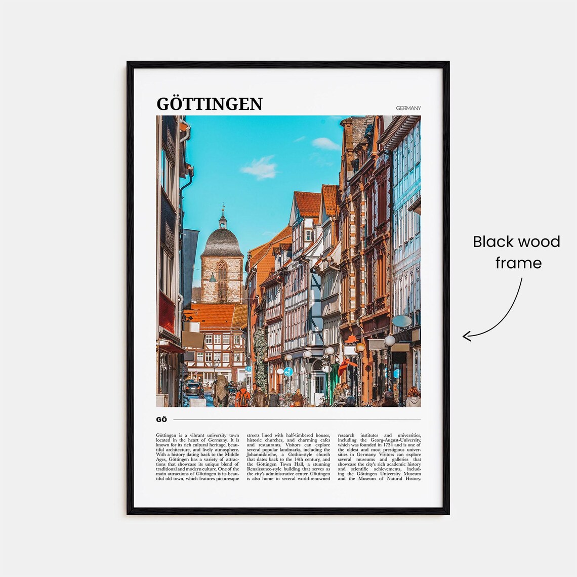 Gottingen Travel Poster, Germany Travel Art Print - Image 2