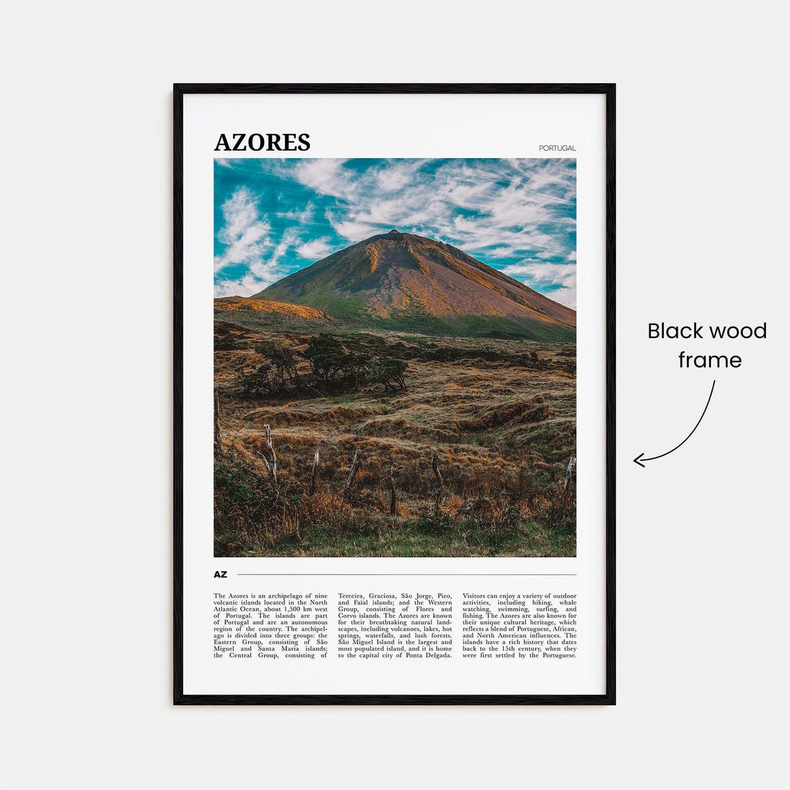 Azores Travel Poster Azores Wall Art Azores Poster Print Azores Photo Azores Decor Portugal - Image 2