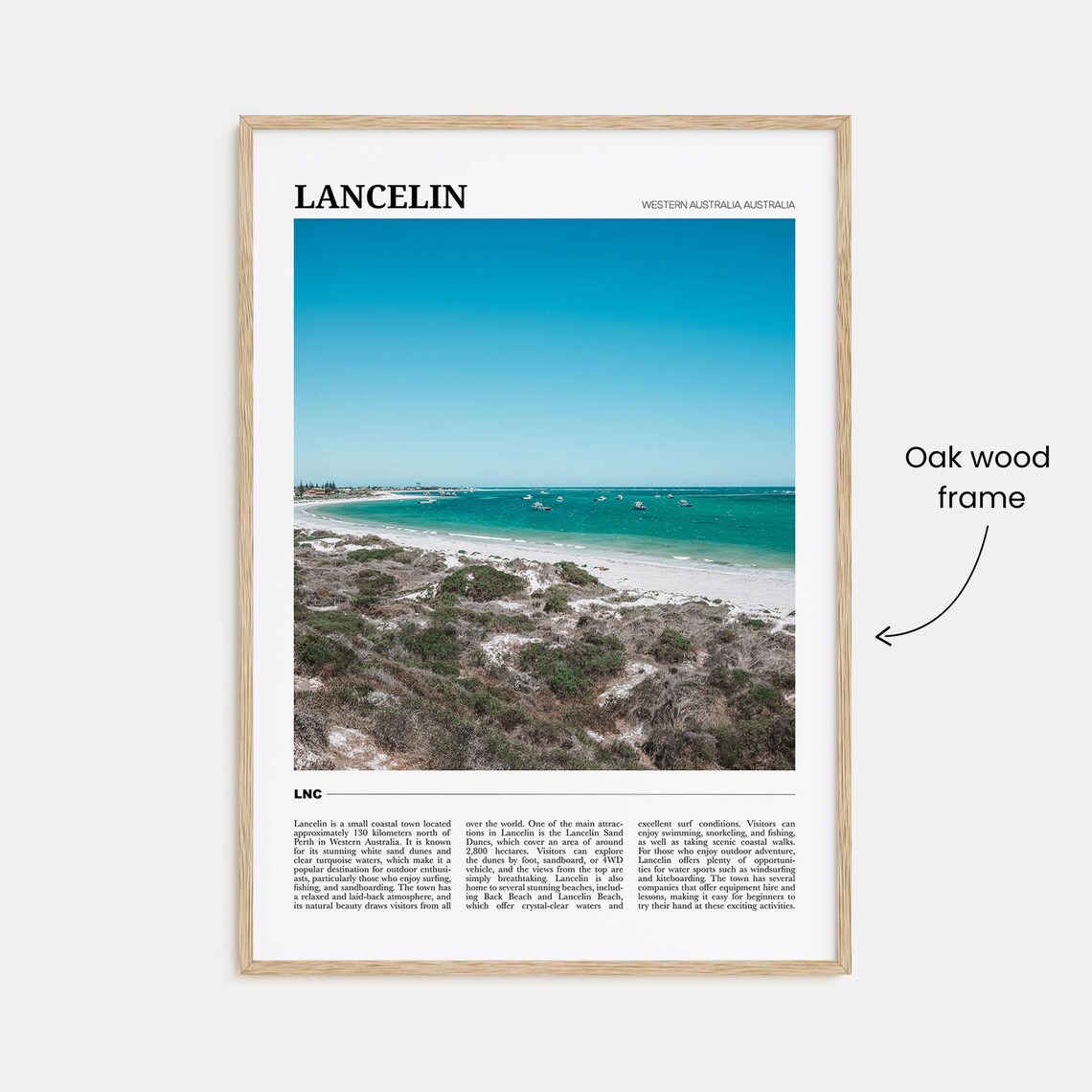 Lancelin Travel Poster, Western Australia Travel Poster - Image 3