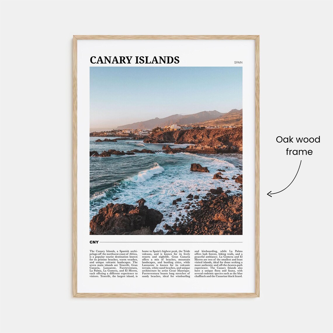 Canary Islands Travel Poster, Spain Art Print - Image 3