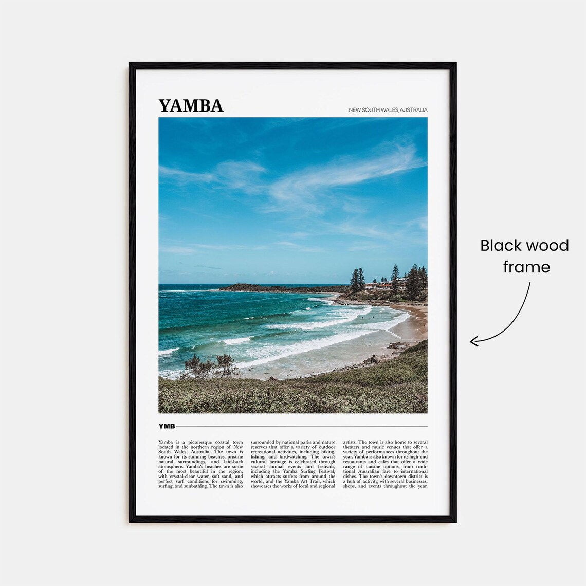 Yamba Wall Art New South Wales Travel Poster - Image 2
