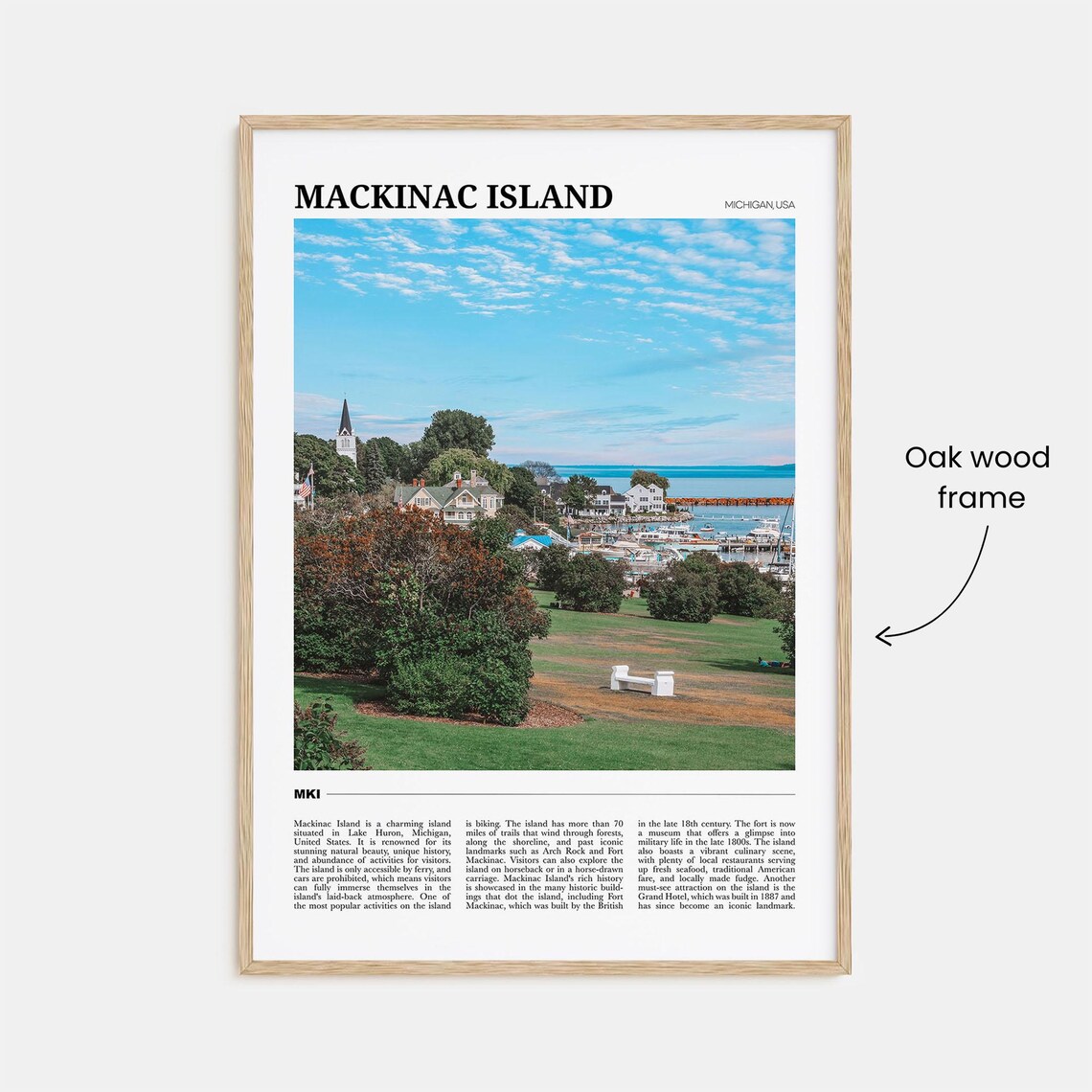 Mackinac Island Travel Poster, USA Travel Art Print - Image 3