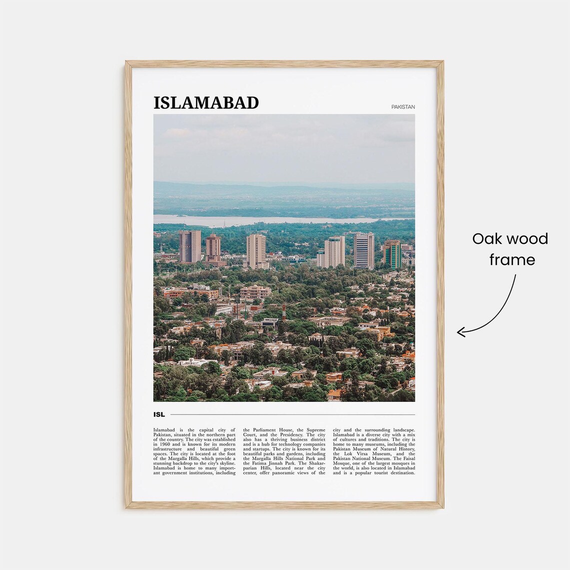 Islamabad Travel Poster, Pakistan Wall Art Print - Image 3