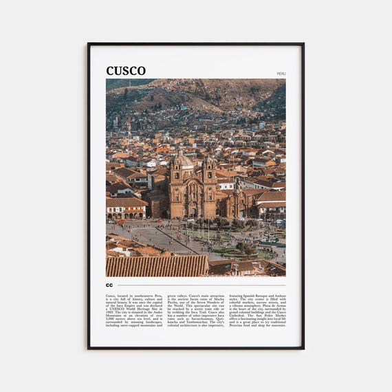Cusco Travel Poster Cusco Wall Art Cusco Poster Print Cusco Photo Cusco Decor Peru