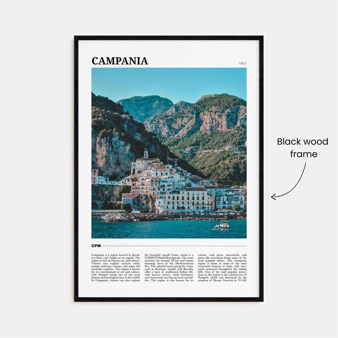 Campania Travel Poster, Italy Wall Art Print - Image 2