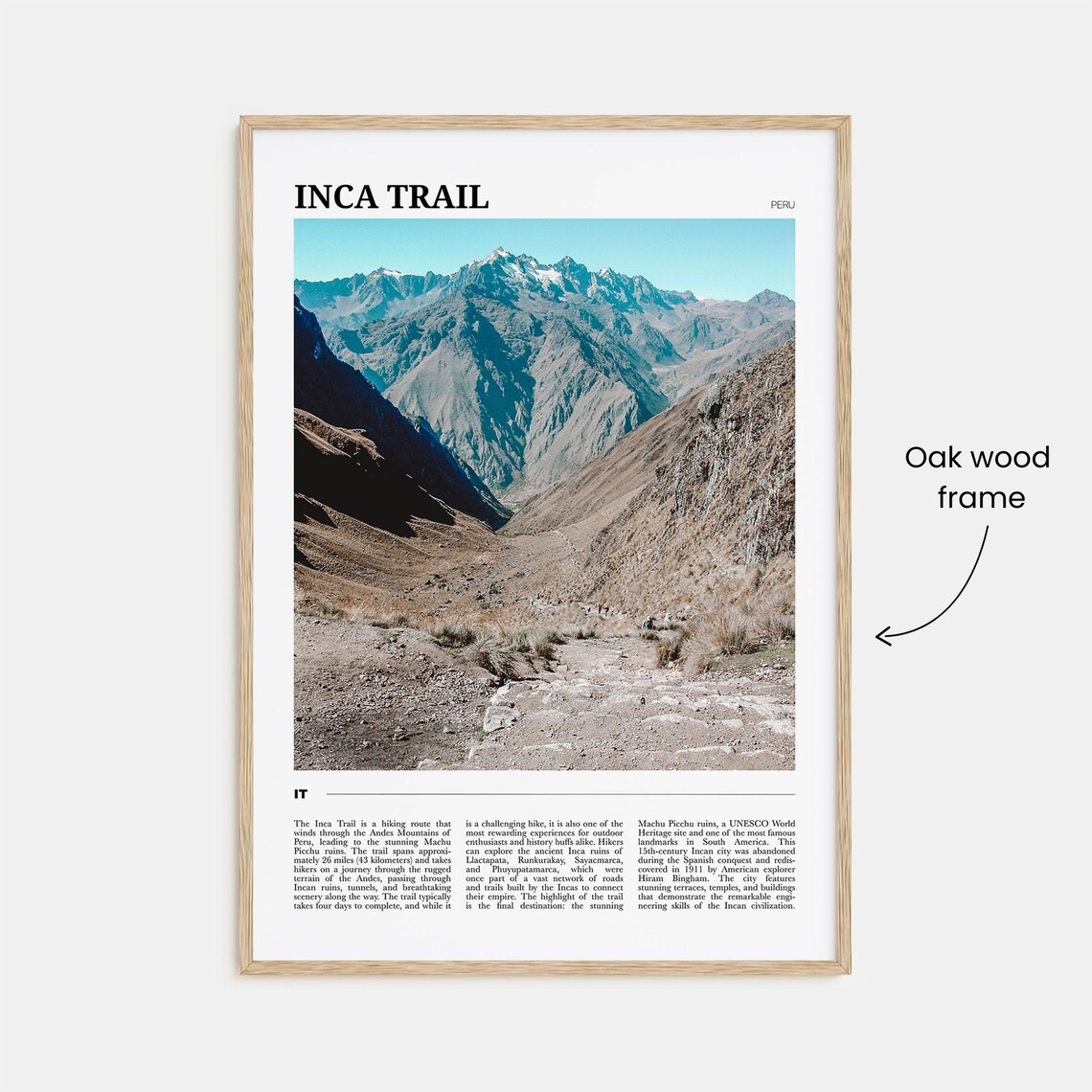 Inca Trail Travel Poster, Peru Adventure Art Print - Image 3