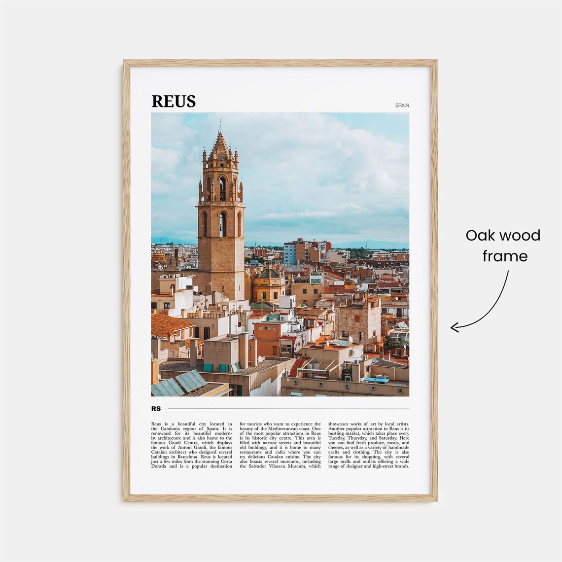 Reus Travel Poster, Spain Wall Art Print - Image 3
