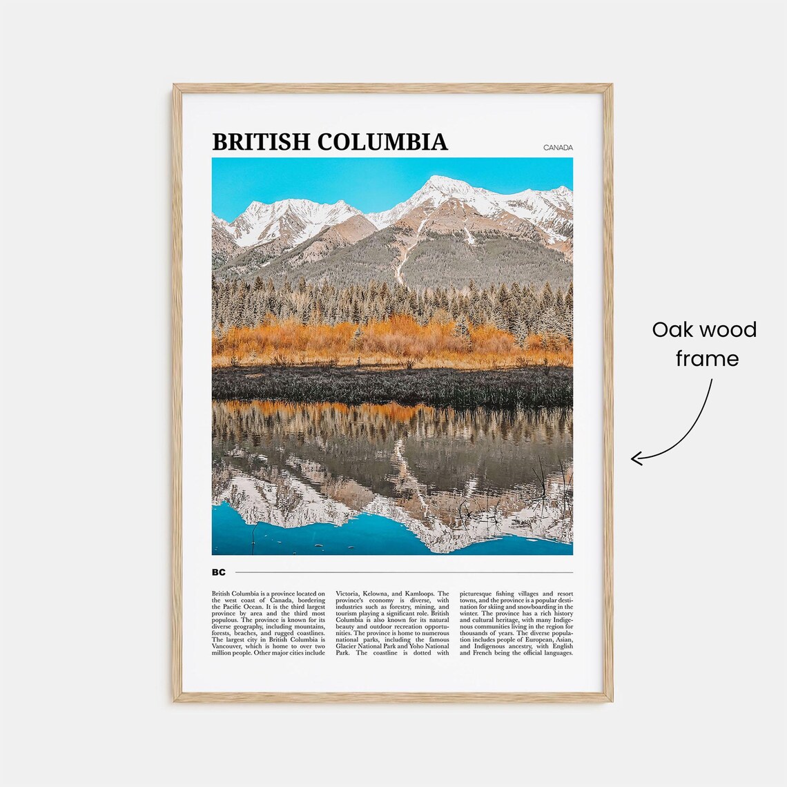 British Columbia Travel Poster, Canada Wall Art - Image 3