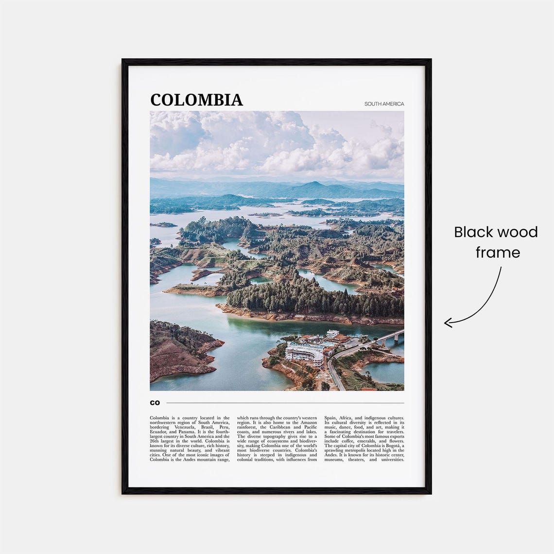 Colombia Travel Poster No 2 Colombia Wall Art Colombia Poster Print Colombia Photo Colombia Decor South America - Image 2