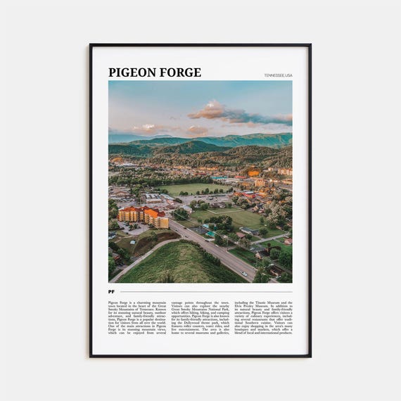 Pigeon Forge Travel Poster, Tennessee USA Art Print