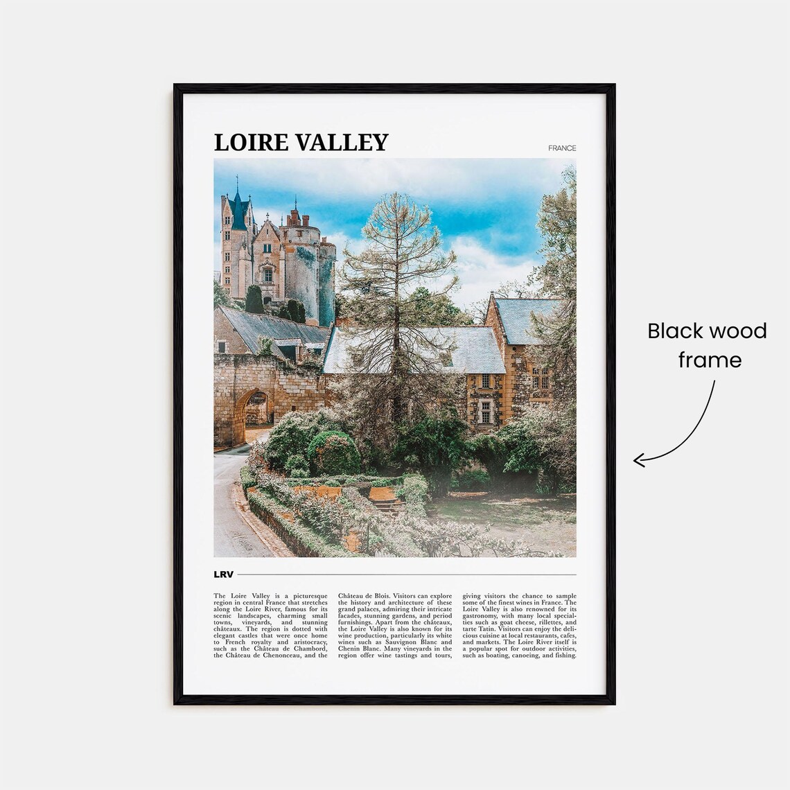 Loire Valley France Chateau Castle Garden Historic Estate Poster - Image 2