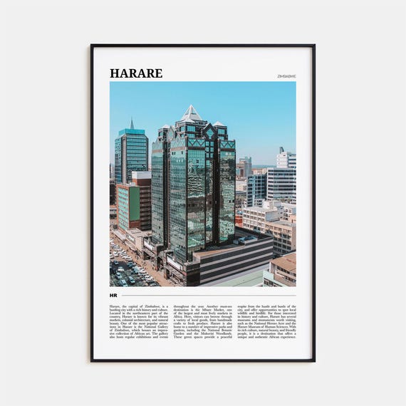 Harare Travel Poster Harare Wall Art Harare Poster Print Harare Photo Harare Decor Zimbabwe