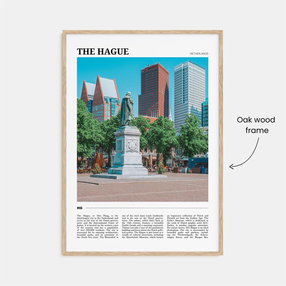 The Hague Travel Poster The Hague Wall Art The Hague Poster Print The Hague Photo The Hague Decor Netherlands - Image 3