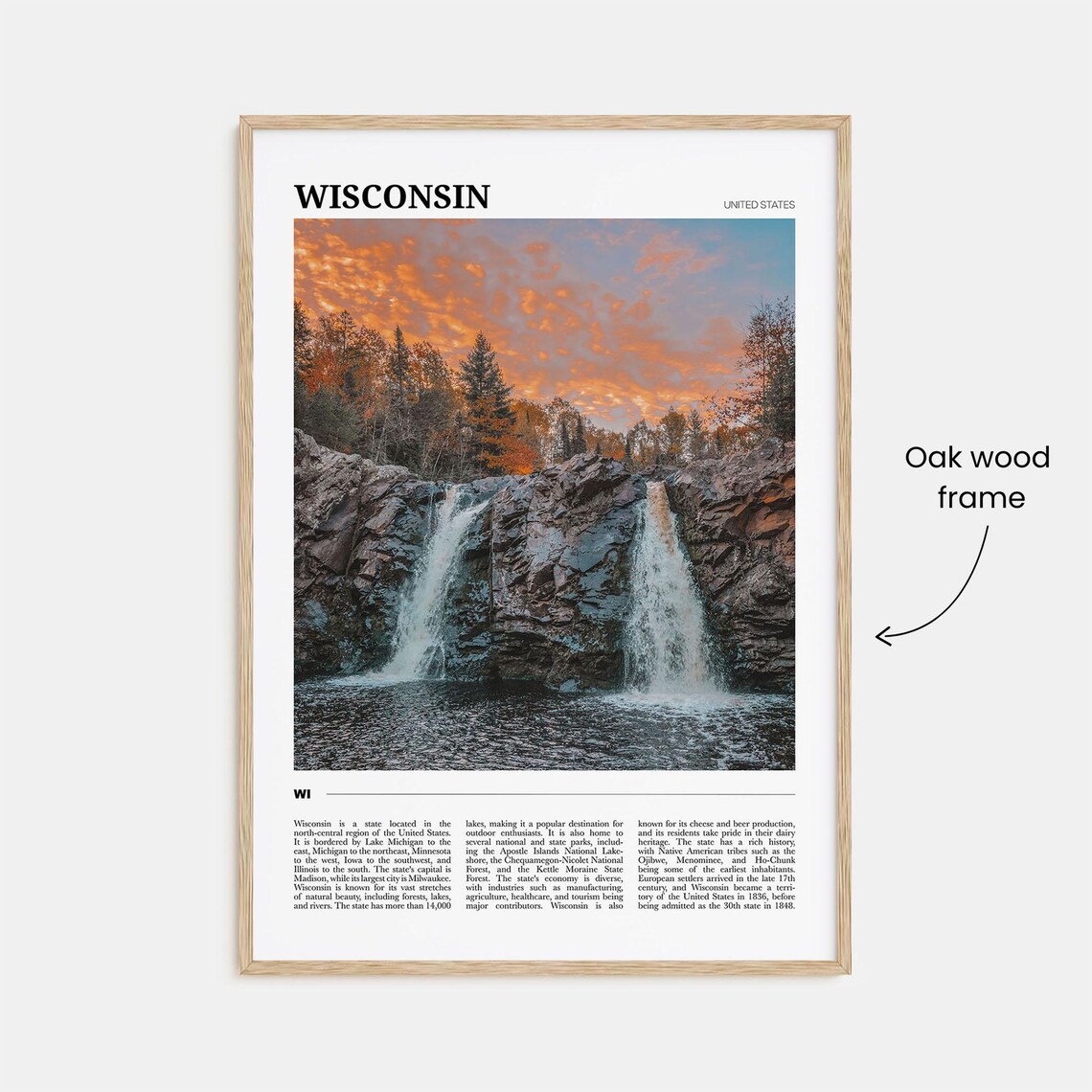 Wisconsin Travel Poster No 2, Travel Poster - Image 3