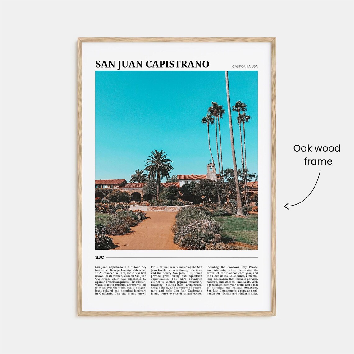 San Juan Capistrano California Vintage Travel Photo Scenic Poster - Image 3