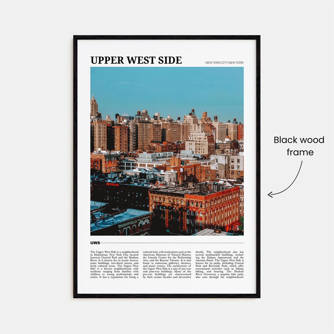 Upper West Side Travel Poster, New York Wall Art - Image 2