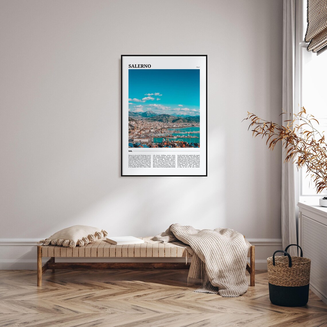 Salerno Travel Poster, Italy Wall Art Print - Image 4