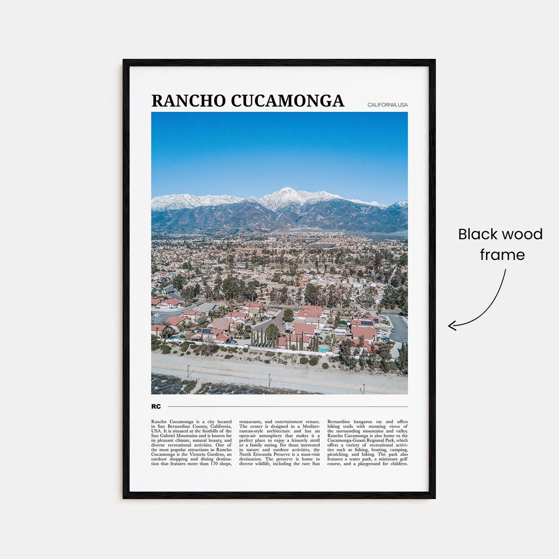 Rancho Cucamonga Travel Poster, Place Wall Art - Image 2