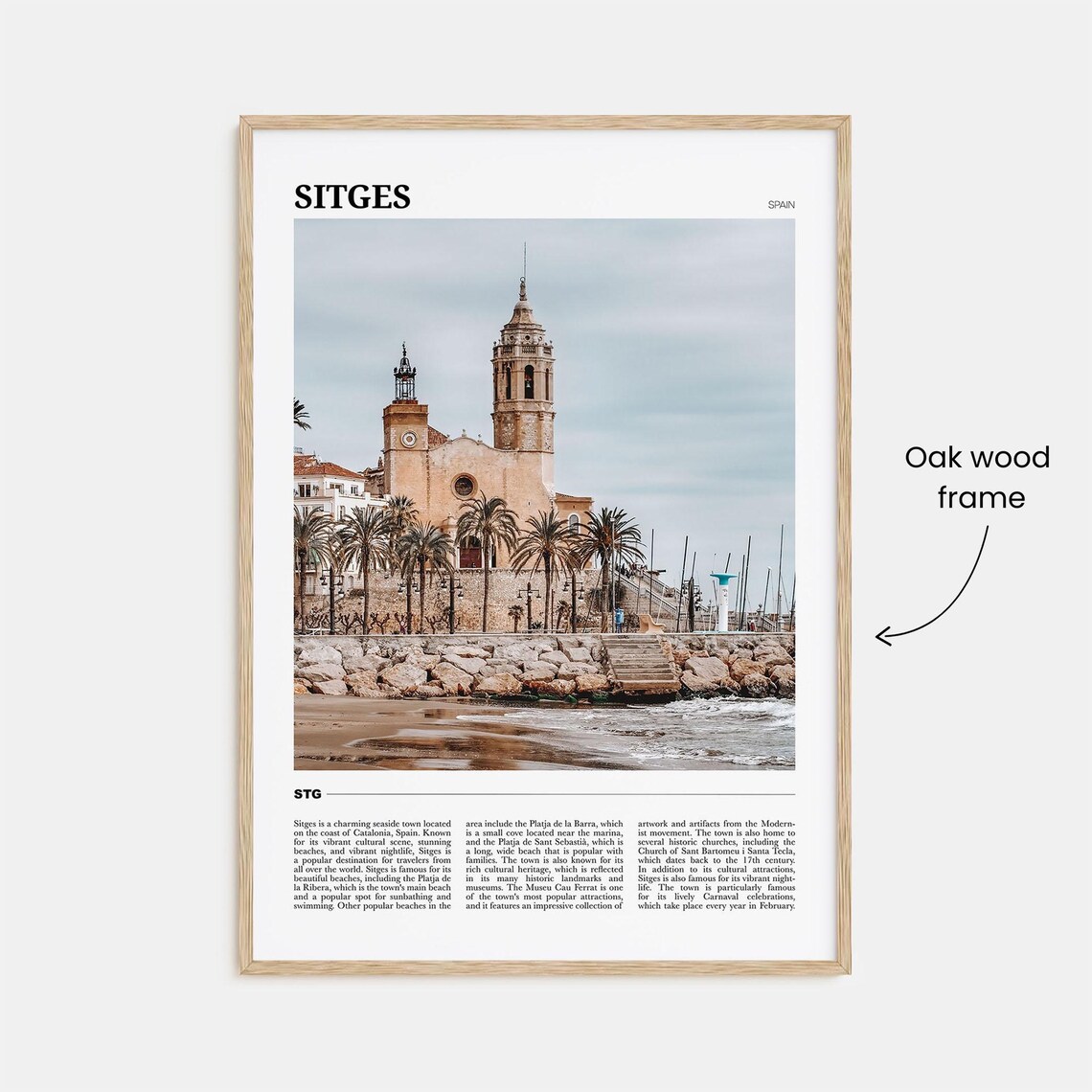 Sitges Travel Poster, Spain Wall Art Print - Image 3