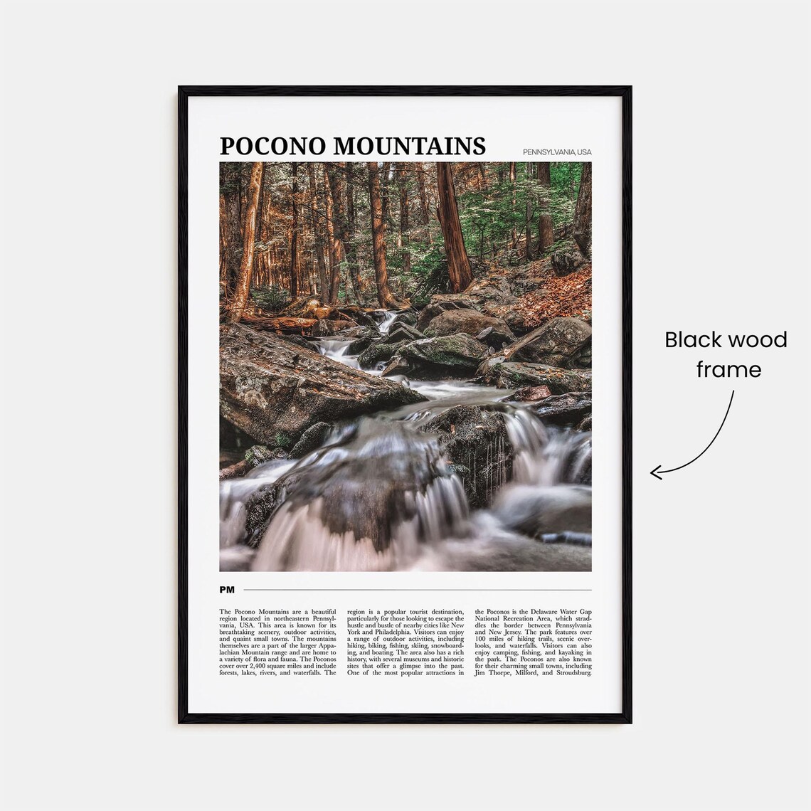 Pocono Mountains Travel Poster, Pennsylvania Wall Art - Image 2