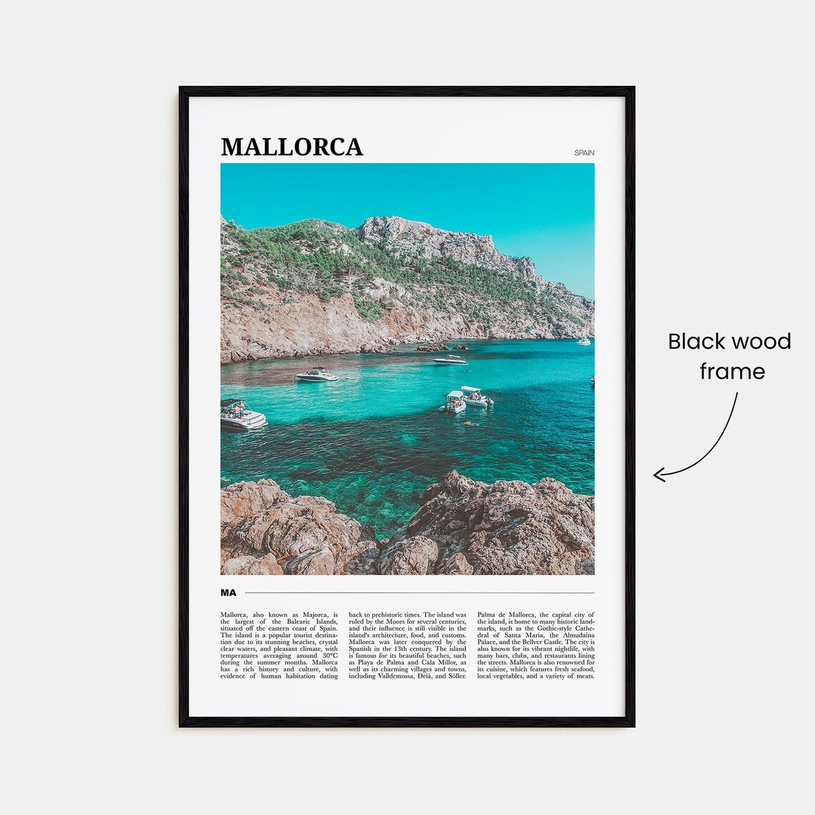 Mallorca Travel Poster, Spain Travel Poster - Image 2