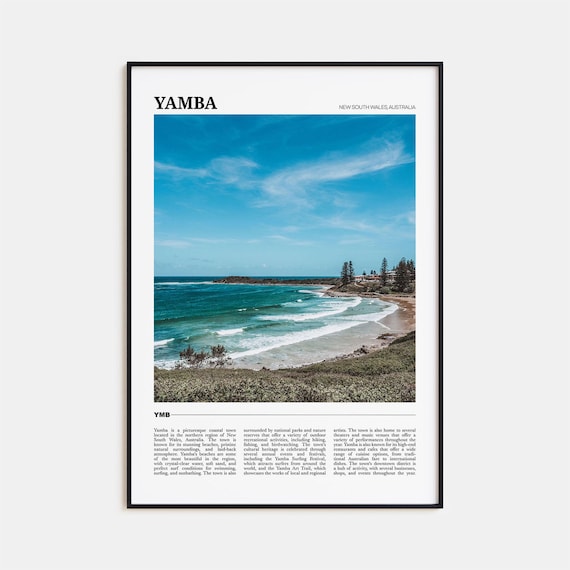 Yamba Wall Art New South Wales Travel Poster