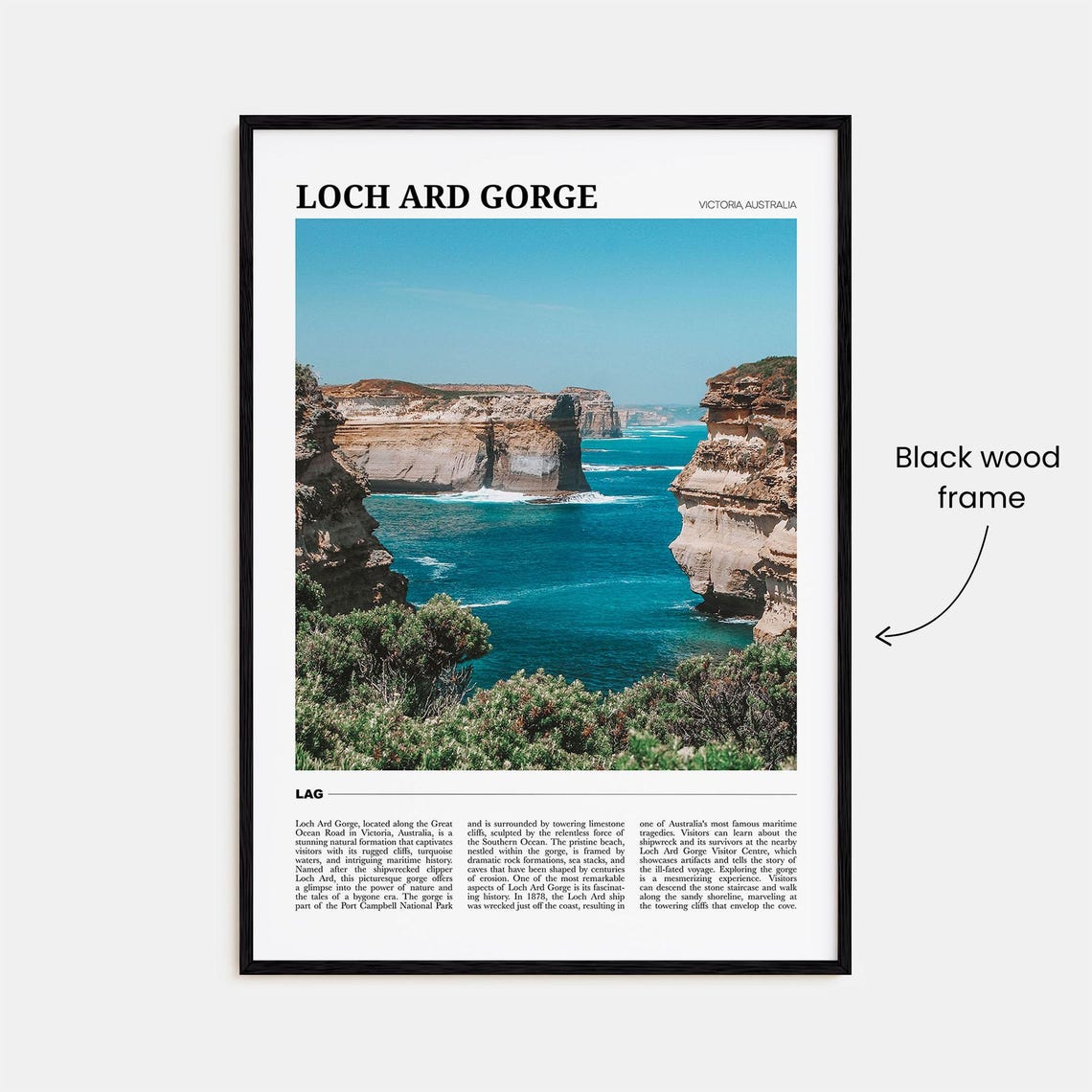Loch Ard Gorge Victoria Australia Cliffs Ocean Coastal Poster - Image 2