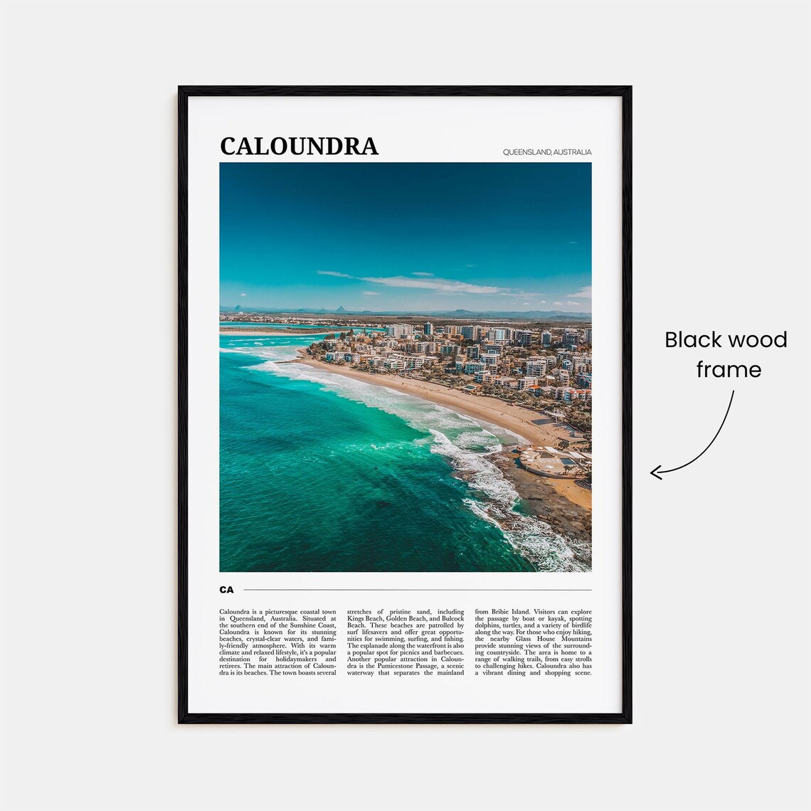 Caloundra Travel Poster, Queensland Australia - Image 2