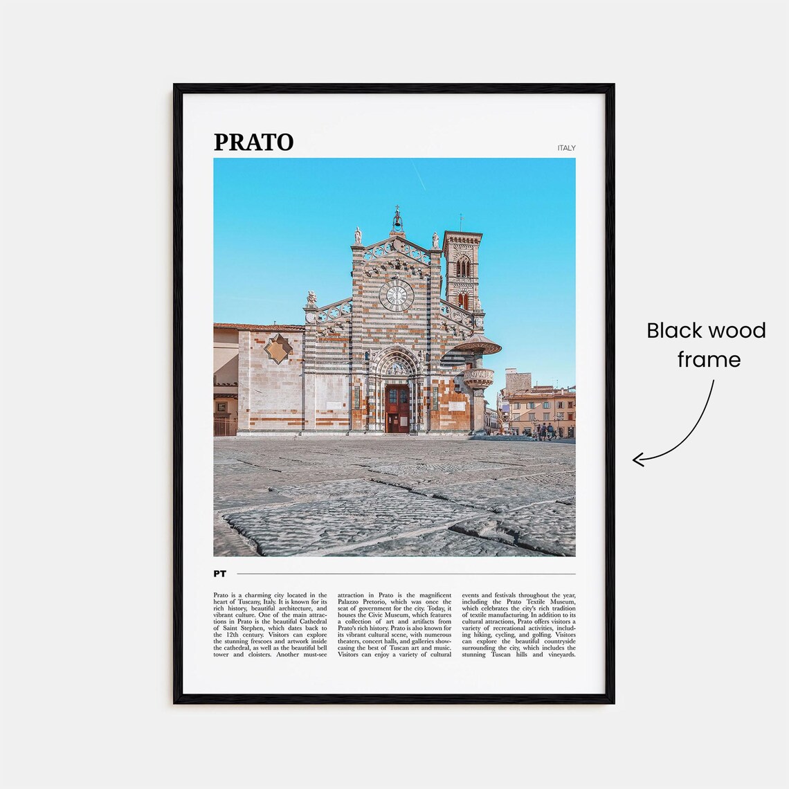 Prato Italy Cathedral of Saint Stephen Plaza Travel Photo Poster - Image 2