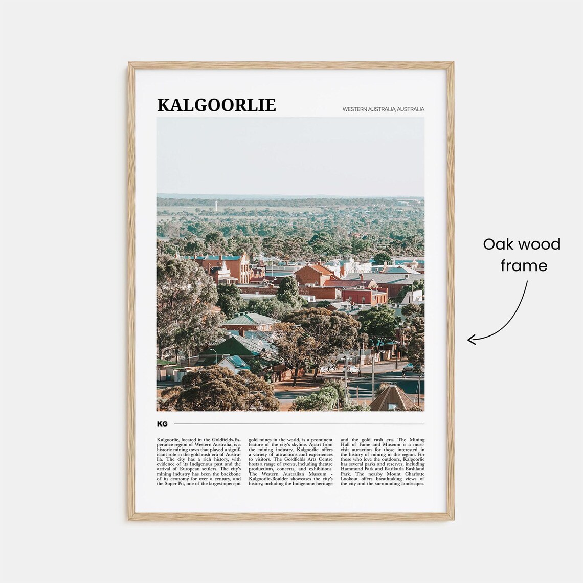 Kalgoorlie Australia Goldfields Town Travel Photography Poster - Image 3