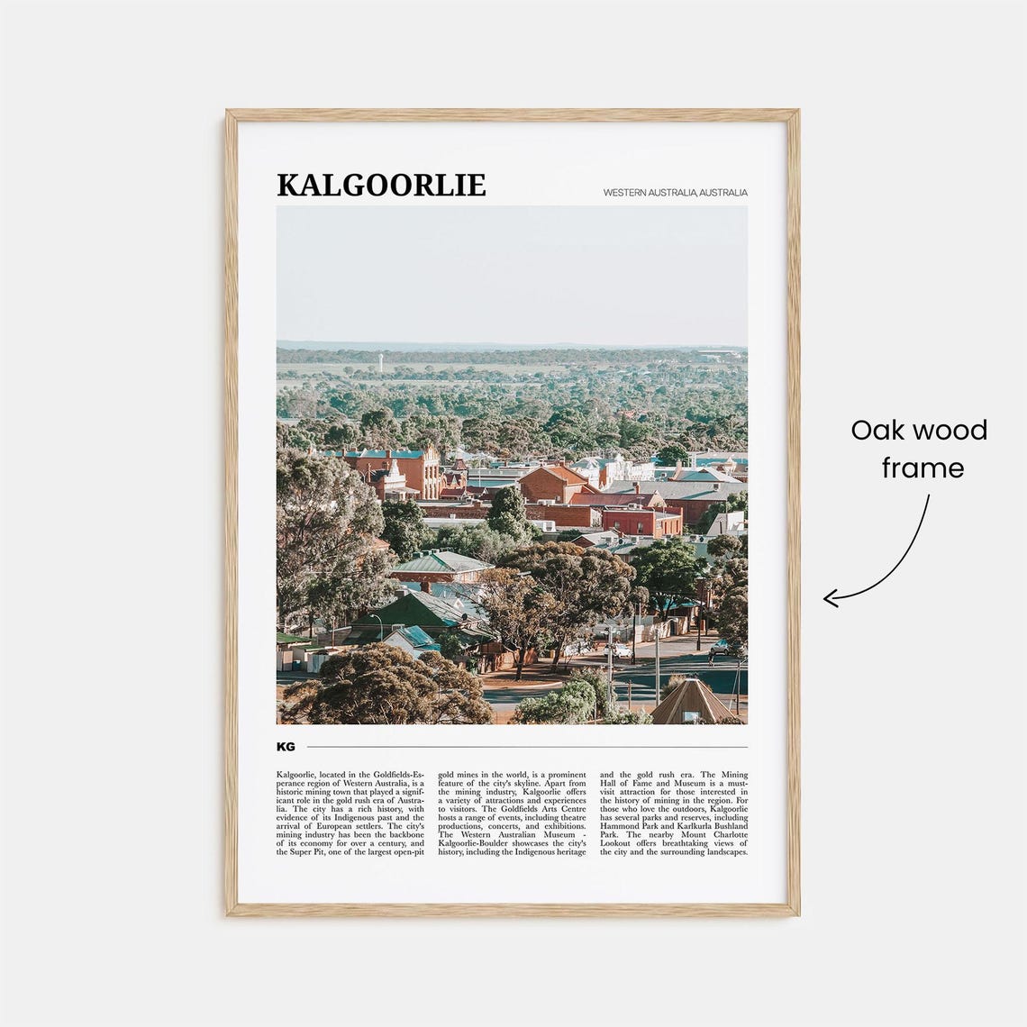 Kalgoorlie Travel Poster Kalgoorlie Wall Art Kalgoorlie Poster Print Kalgoorlie Photo Kalgoorlie Decor Western Australia Australia - Image 3