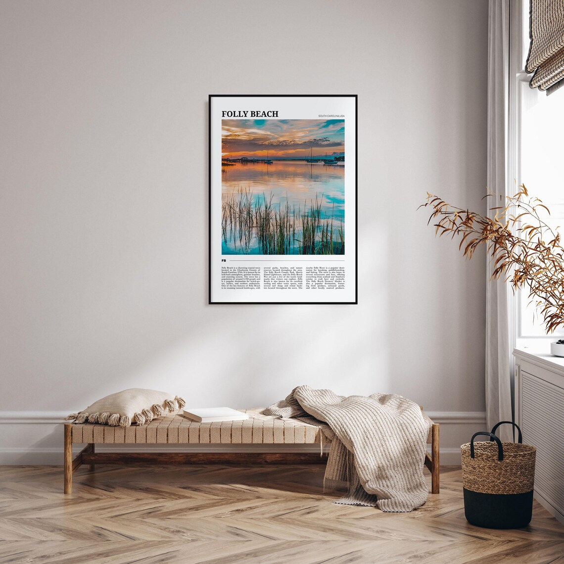 Folly Beach Travel Poster, South Carolina Wall Art - Image 4