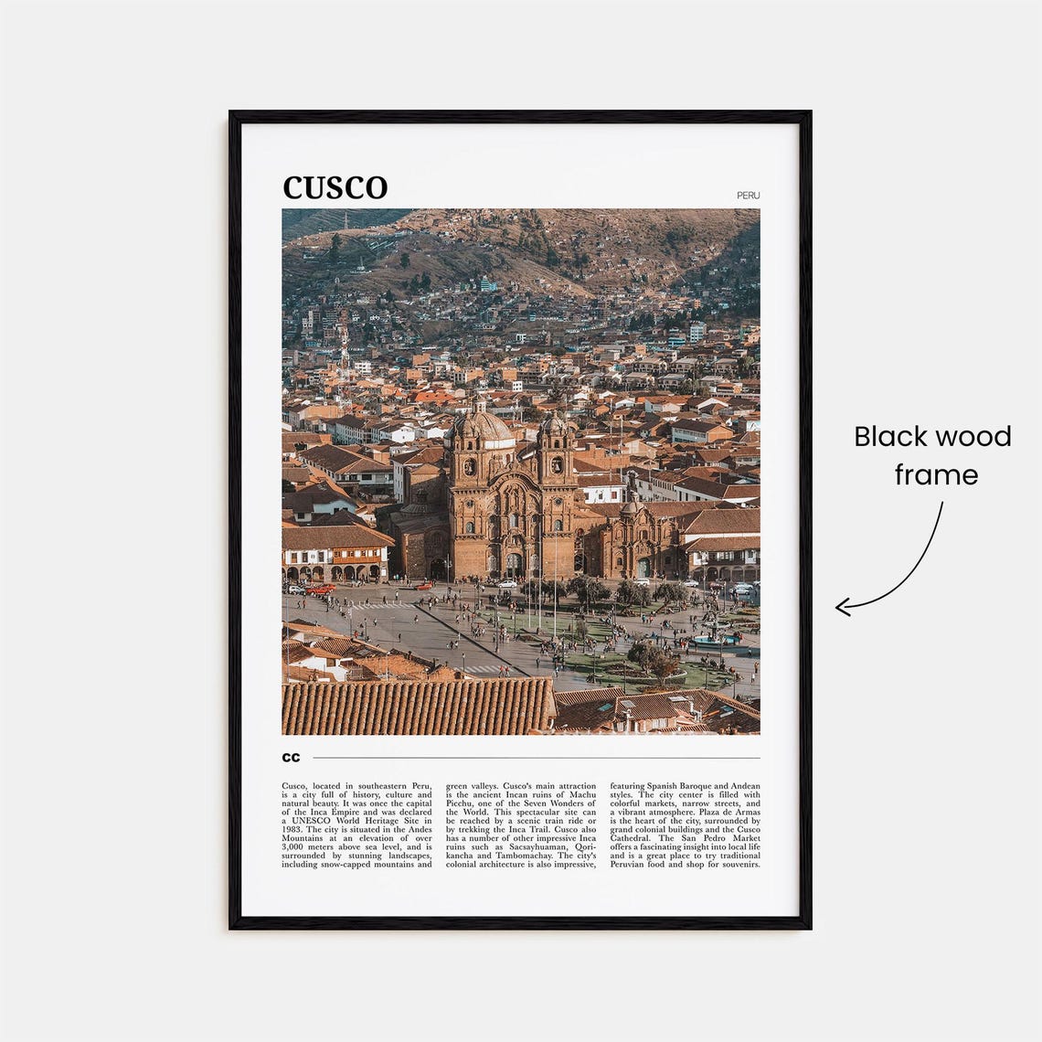 Cusco Travel Poster Cusco Wall Art Cusco Poster Print Cusco Photo Cusco Decor Peru - Image 2