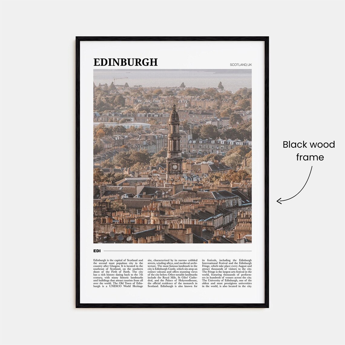Edinburgh Travel Poster Scotland Travel Poster - Image 2