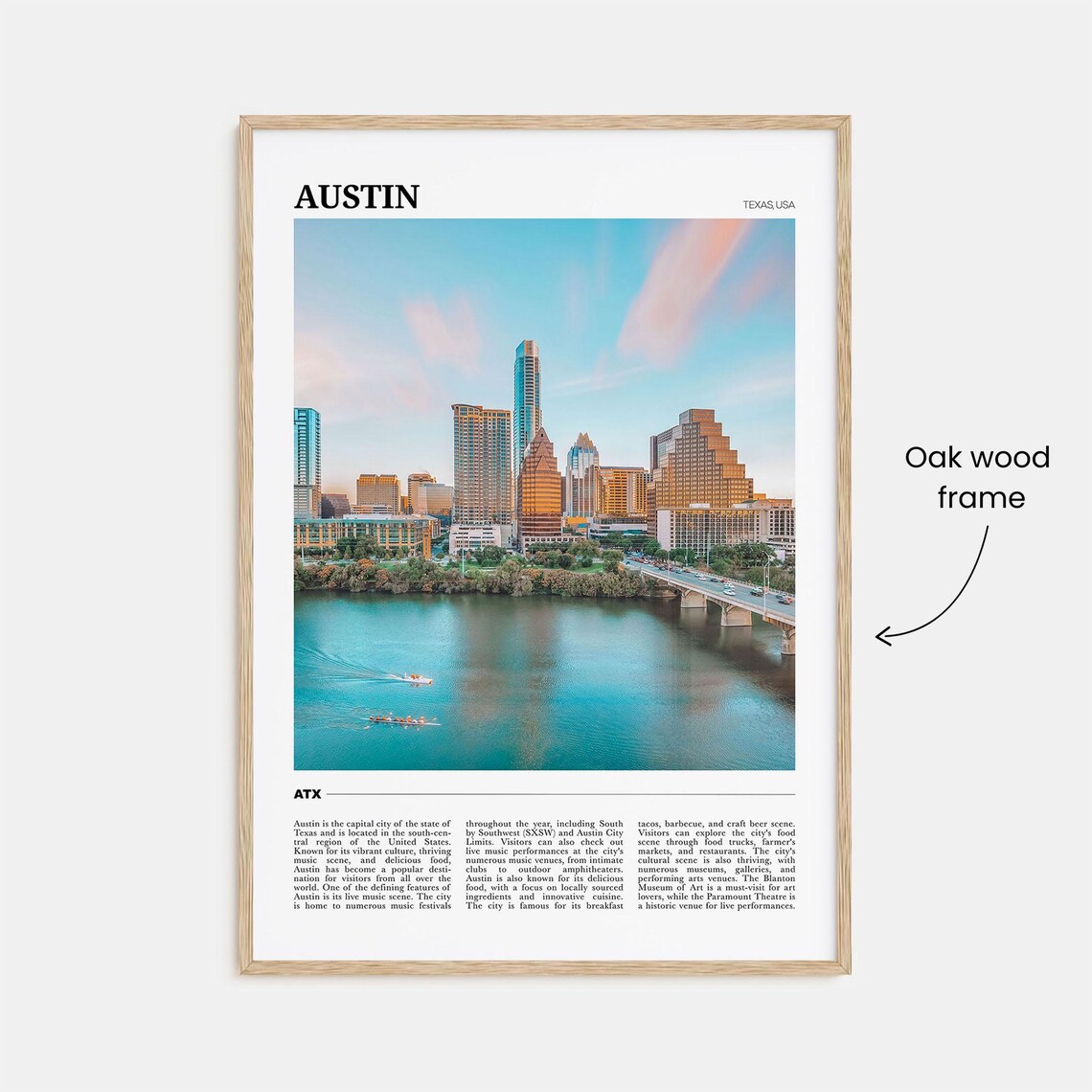 Austin Travel Poster, Texas USA Art Print - Image 3