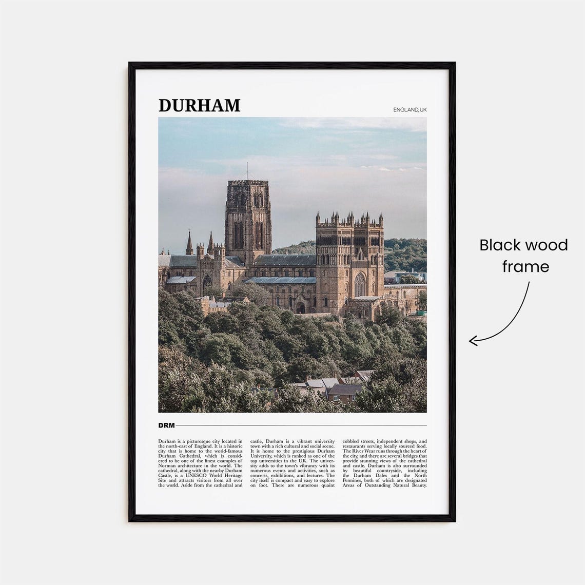 Durham England Cathedral Norman Architecture Photography Poster - Image 2