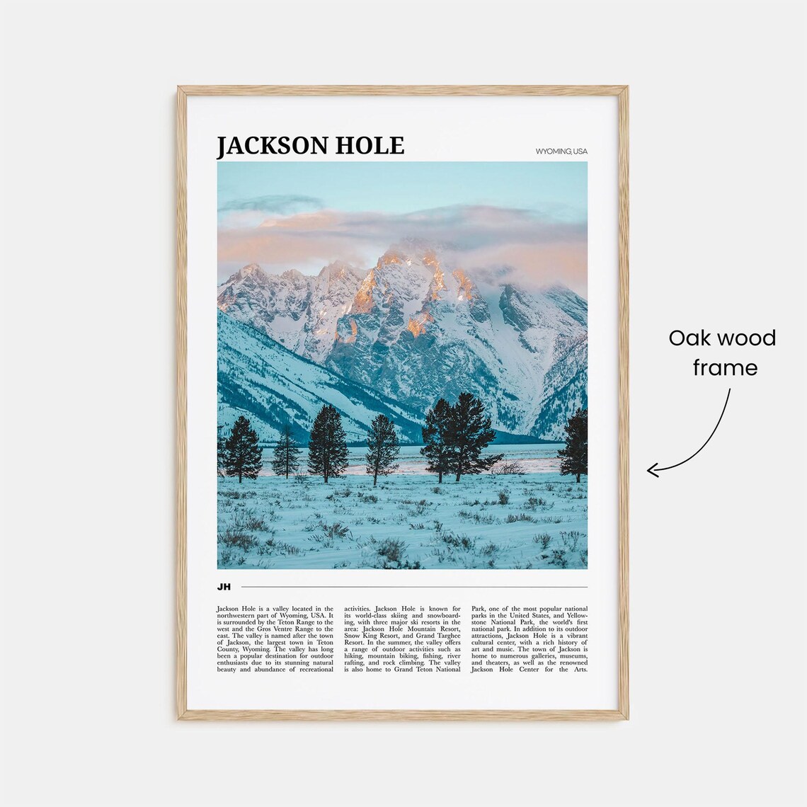 Jackson Hole Travel Poster, Wyoming USA Art Print - Image 3
