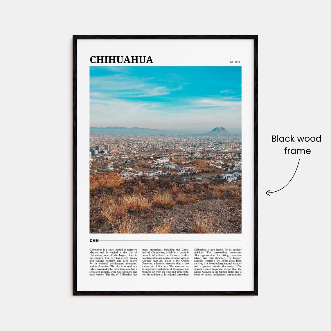 Chihuahua Travel Poster, Mexico Wall Art Print - Image 2