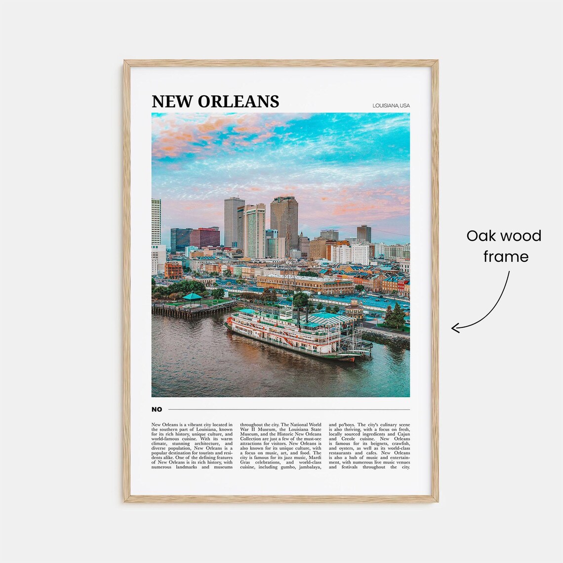 New Orleans Travel Poster, Louisiana USA Art Print - Image 3