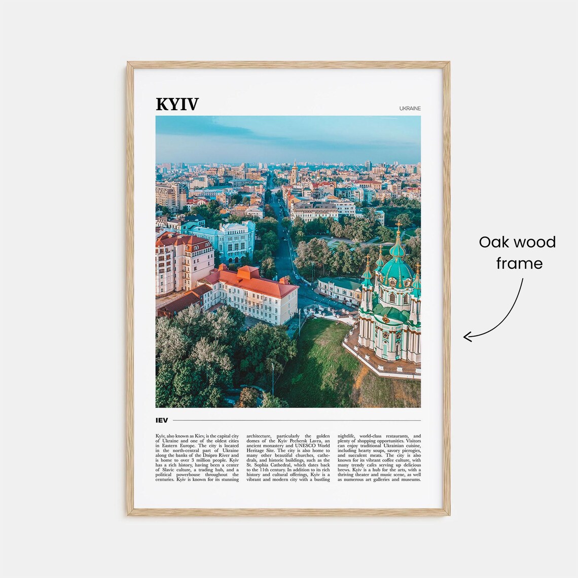 Kyiv Travel Poster, Ukraine Wall Art Print - Image 3