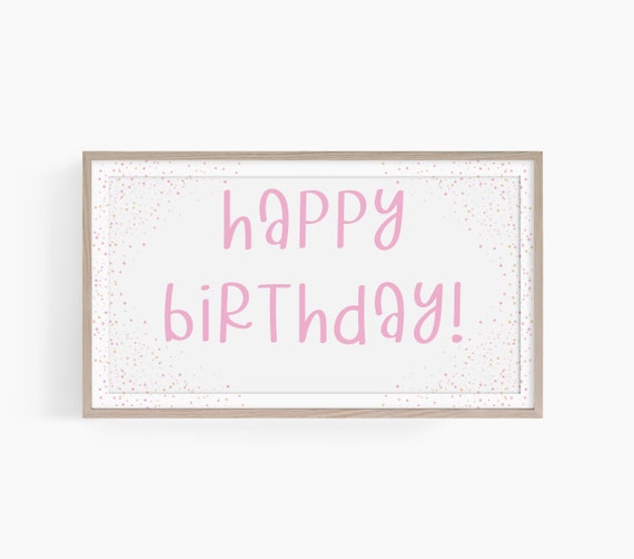Happy Birthday TV Party Poster, Birthday Decor