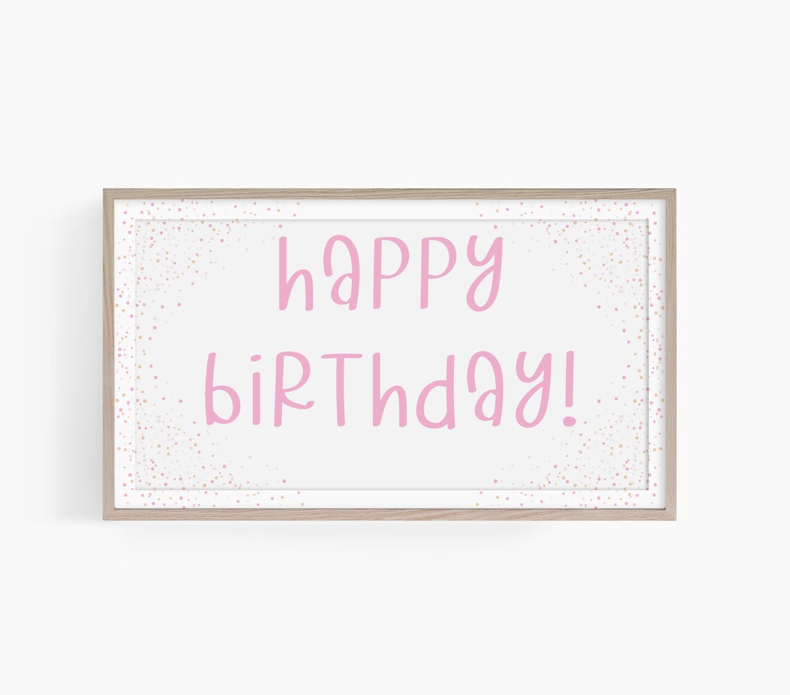 Happy Birthday TV Party Poster, Birthday Decor