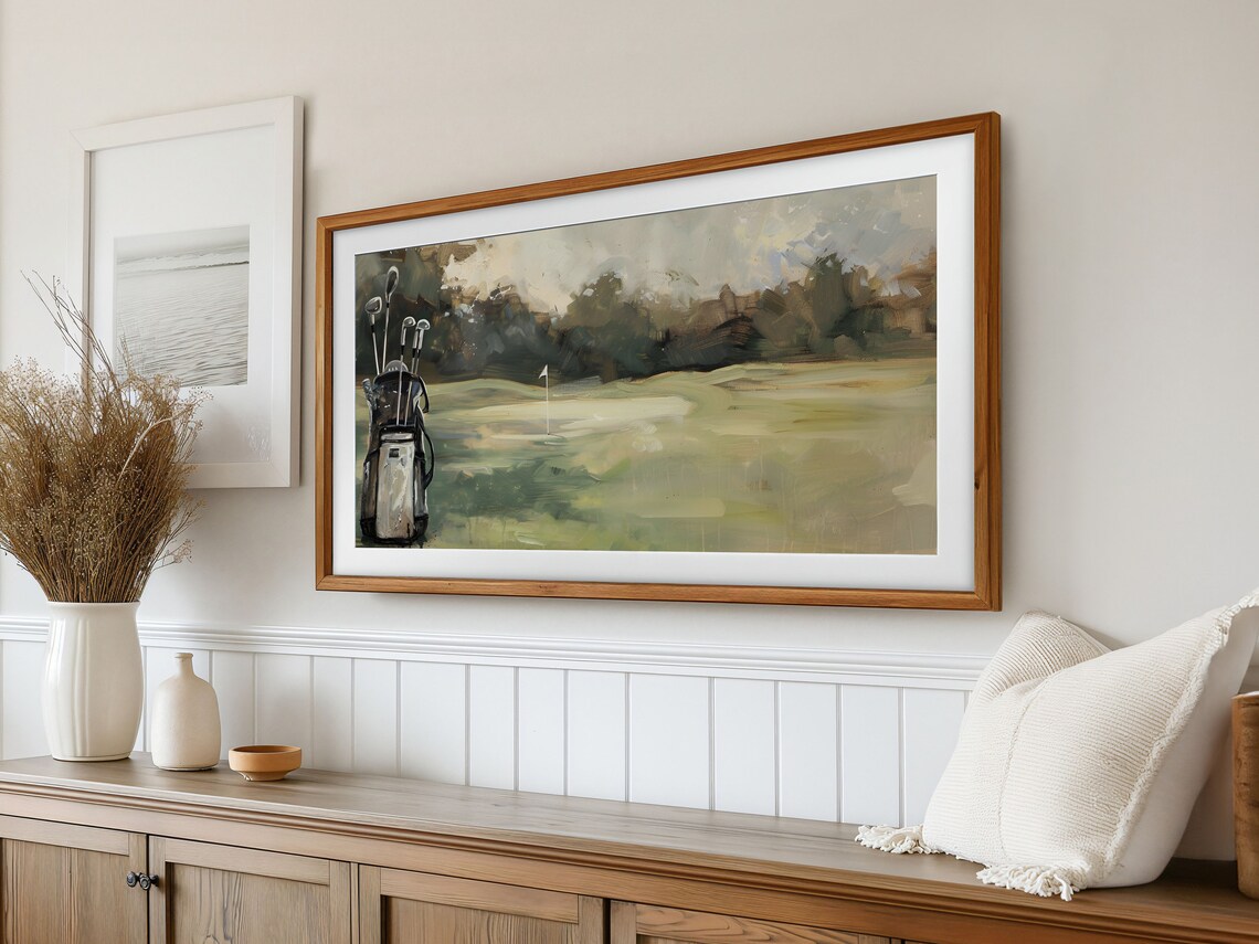 Vintage Golf TV Art, Sports Wall Art Print - Image 2