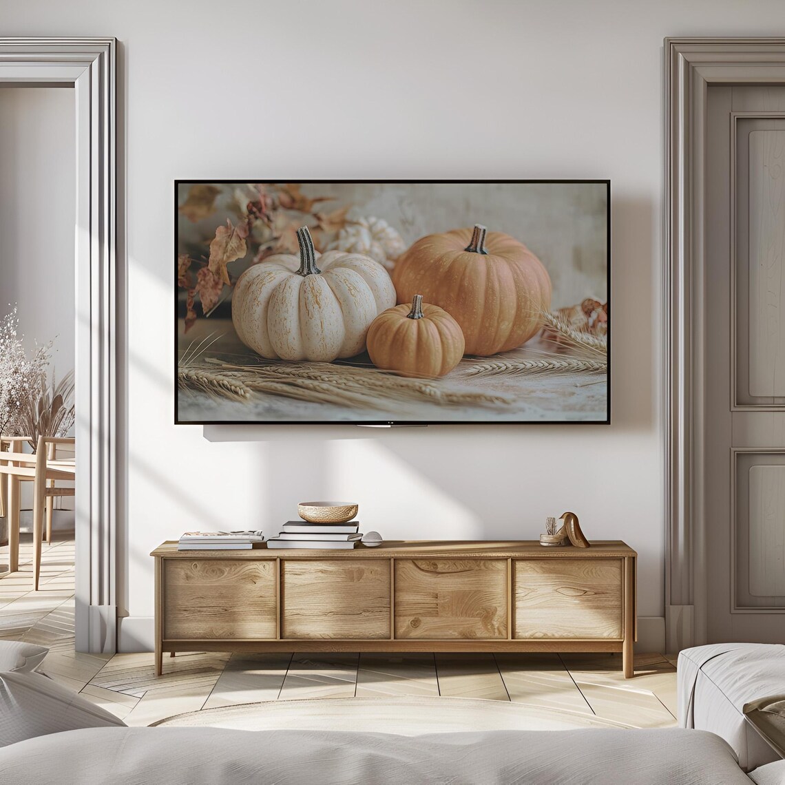 Fall Pumpkin Thanksgiving Art Print, Seasonal Decor - Image 3