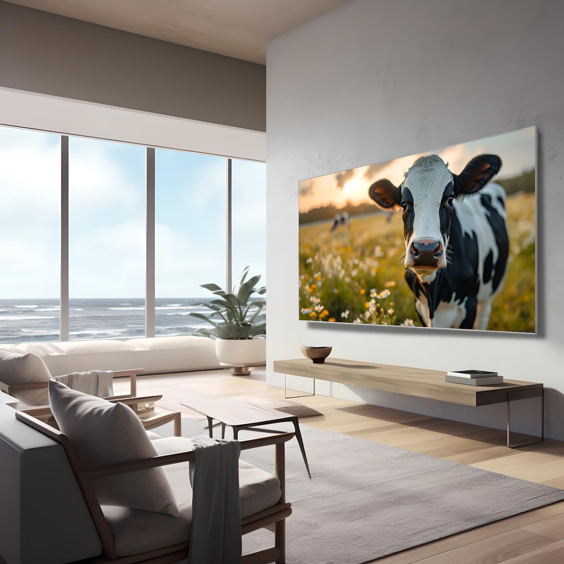 Holstein Cow Farmhouse Art Print, Country Decor - Image 3